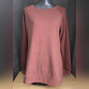 Women's Brown Long Sleeve Top